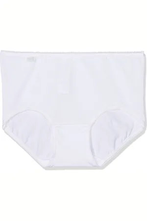 Sloggi Damen 24/7 Cotton Midi C3P Slip, White, 38