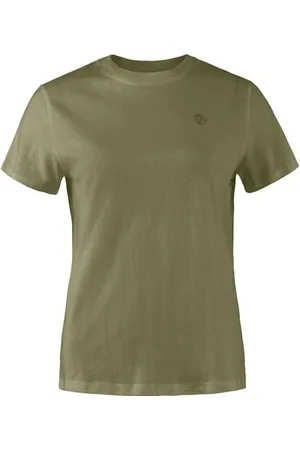 Fjällräven Damen Hemp Blend T-Shirt W, Green, XL