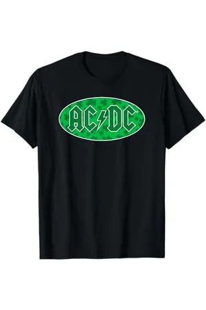 AC/DC Kleeblatt Oval Grün Classic Logo T-Shirt