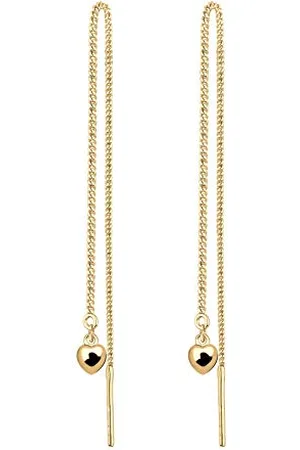 Elli Ohrringe Damen Ohrhänger Herz Kette elegant in 925 Sterling Silber vergoldet