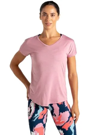 Dare 2B Damen Vigilant Leichtes T-Shirt V-Ausschnitt Geruchshemmend Gym Workout Top