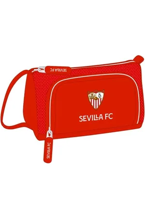 Safta Unisex Kinder Federmäppchen mit ausklappbarer Tasche, leer, Sevilla FC, 200 x 85 x 110 mm