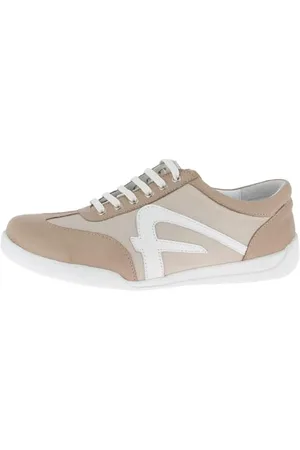 Andrea Conti Damen Low Top Sneaker, Dark Stone/Silbergrau, 39 EU