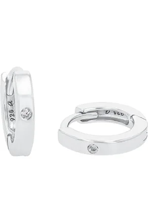 Amor Creolen 925 Sterling Damen Ohrschmuck, , Kommt in Schmuck Geschenk Box