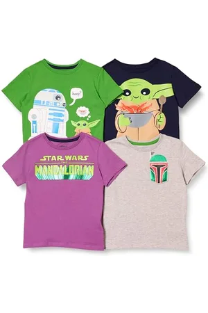 Amazon Disney | Marvel | Star Wars Jungen Kurzärmlige T-Shirts (zuvor Spotted Zebra), 4er-Pack, , 8 Jahre