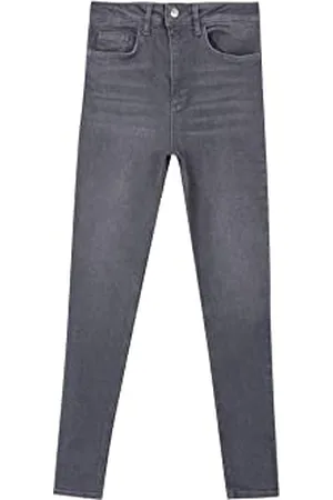 DeFacto Jeans Damen - Damen Denim HosenGREY,36