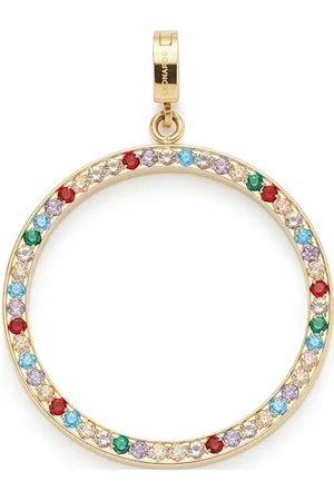 Leonardo Anhänger Clip & Mix Clarence • Ketten-Anhänger aus goldfarbenem Edelstahl • Pavé-Linie aus kunstvoll angeordneten Steinen • Schmuck Geschenk für Frauen • 024947