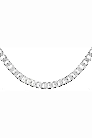 Amazon Panzerkette aus Sterlingsilber mit Diamantschliff, 51 cm