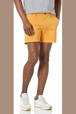 Amazon Herren 13 cm Flatfront-Chinoshorts mit hohem Comfort in schmaler Passform (zuvor Goodthreads), , 36W
