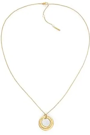 Calvin Klein Halskette mit Anhänger und Armreif für Damen Kollektion CK SPIRAL aus Edelstahl mit einem Charm