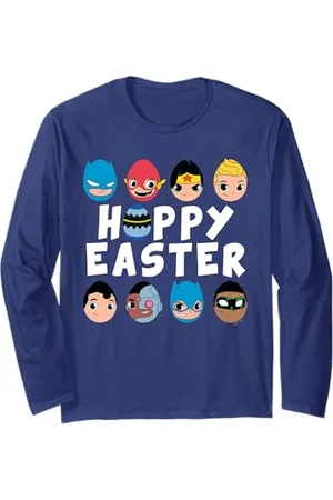 DC Comics Originals DC Super Friends Hoppy Easter Character Eggs Langarmshirt