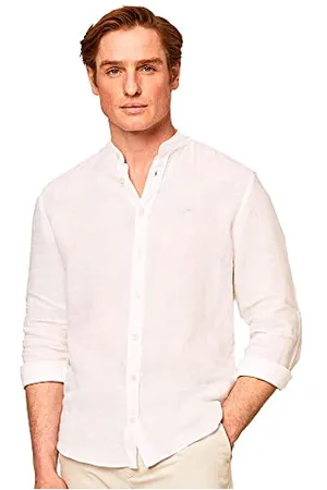 Hackett Herren Garment Dyed Linen P Hemd, , M