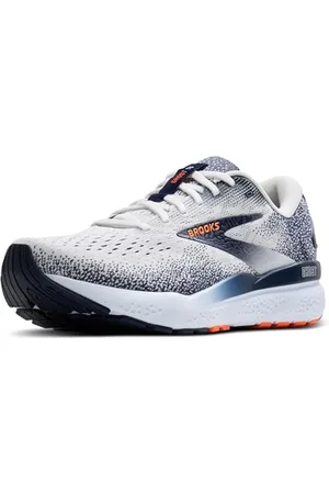 Brooks Herren Ghost 16 Sneaker, White/Peatcoat/Orange, 47.5 EU