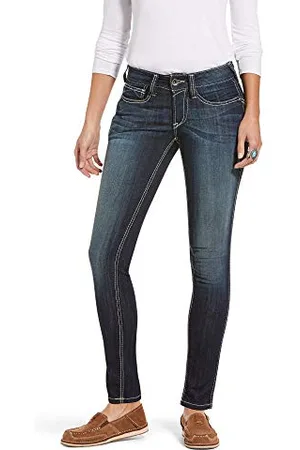 Ariat Damen R.e.a.l. Mid Rise Stretch Outseam Ella Skinny Jeans, , 33W
