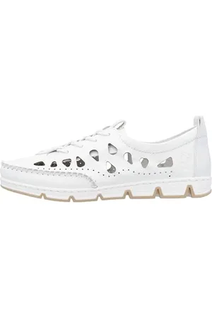 Rieker Damen 49956 Slipper, Weiss, 36 EU