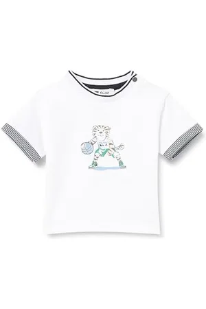 Steiff T-Shirt Kurzarm EU Größe 74 , Kurzarm Shirt, Sommer Shirt für Kinder, Babyoberteil, ideales Basic Shirt, bequem und weich, waschmaschinenfest