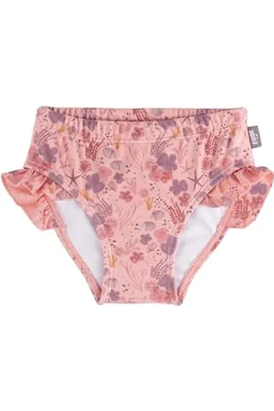 Sterntaler Badehose mit Corale Print und Volants - UV-Schutz 50+ Baby Schwimmhose mit Windeleinsatz bis Größe 86/92 - Mädchen Badehose mit praktischer Kordel zur Weitenregulierung, , Größe 92