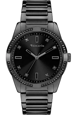 Tamaris Damen analog Quarz Uhr mit Edelstahl Armband TT-0103-MQ