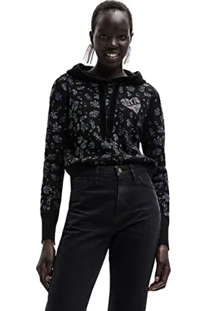 Desigual Damen Black Jers_bonvent 2000 Black Pullover Sweater, , S EU