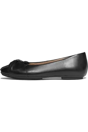 FitFlop Damen Delicato Soft-Twist Leather Ballet Flats Ballerinas, , 40 EU