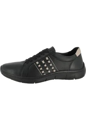Andrea Conti Damen Low Top Sneaker, schwarz/Silbergrau, 40 EU