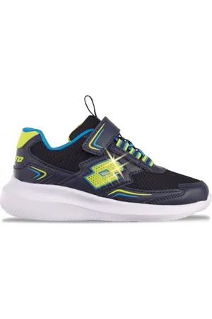 Lotto LEDANGA K Sneaker, Navy/Lime, 35 EU