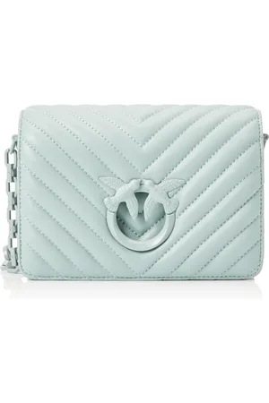 Pinko Damen Love Click Mini Sheep Nappa Chevron Tasche