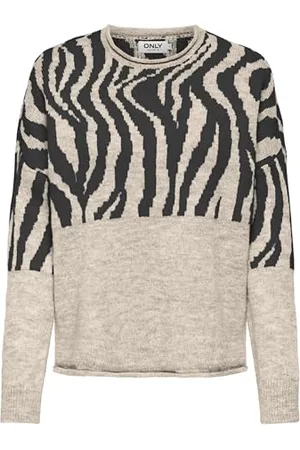 ONLY ONLJADE Zebra LS O-Neck CC KNT