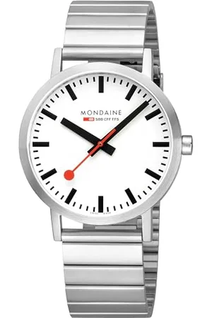 Mondaine Herren Analog Quarz Uhr mit Edelstahl Armband A660.30360.16SBJ