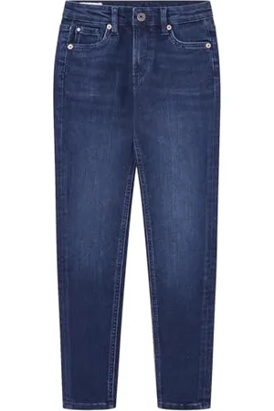 Pepe Jeans Mädchen Skinny Hw Jr Pg201675 Jeans, Blau (Denim-cr8), 16 Jahre