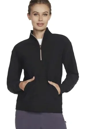 Skechers Damen Goluxe Rib 1/4 Zip Pullover, , XXL