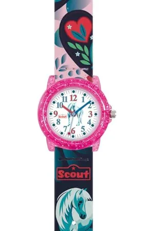 Scout Mädchen Analog Quarz Uhr mit Kunststoff Armband 280305052