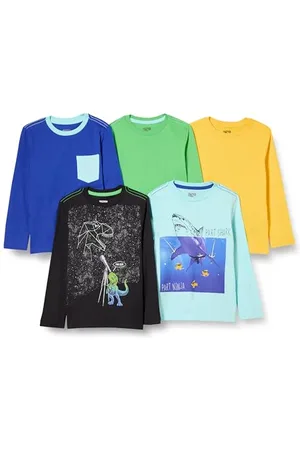 Amazon Jungen Langärmelige T-Shirts, 5er-Pack, , 5 Jahre