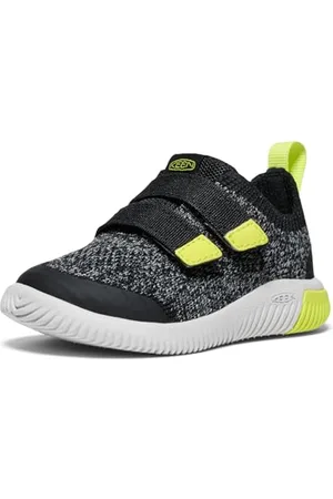 Keen KNX Knit Double Strap Sneakers, Black/Evening Primrose, 31 EU