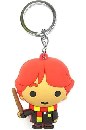 Harry Potter Ron Chibi-Schlüsselanhänger Vinylfigur, Rot, 4,5 x 6 cm