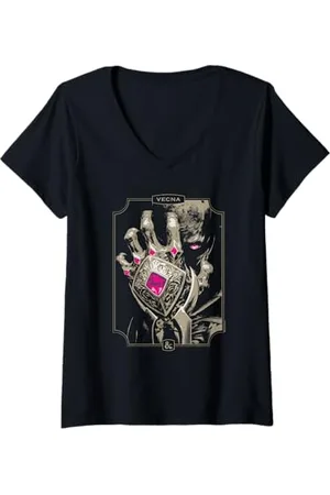 Dungeons & Dragons Damen Vecna The Archlich T-Shirt mit V-Ausschnitt