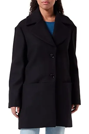Moschino Damen Maxi 3d Effect Embroidery On The Back. coat, , 40 EU