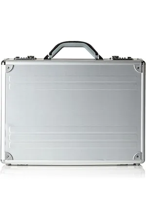 Alumaxx 45131 Laptop-Attaché-Koffer Kronos aus silbernen Aluminium, Aktenkoffer mit 17