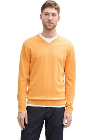 TOM TAILOR Herren Strickpullover mit V-Ausschnitt, , M