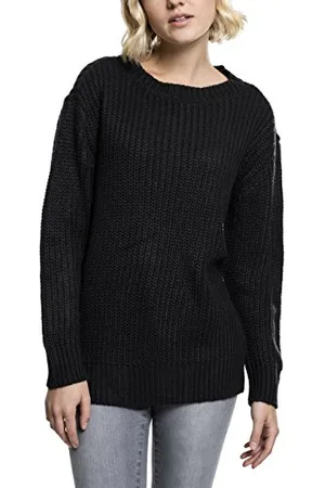 Urban classics Damen TB1745-Ladies Basic Crew Sweater Pullover, , X-Small