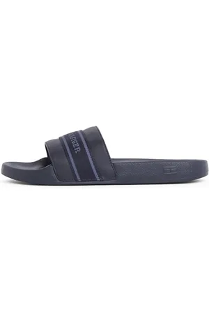 Tommy Hilfiger Damen Badeschuhe Poolslide With Webbing Elegant, Blau (Space Blue), 37