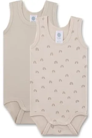 Sanetta Baby-Body ärmellos (Doppelpack) | Hochwertiger und nachhaltiger Unisex-Body aus Bio-Baumwolle. Inhalt: 2er Set Baby Body 104