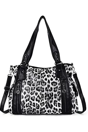 angel kiss Handtaschen für Damen, Hobo-Geldbörse, geräumige Schultertasche, PU-Tragetasche, für Damen, Schwarz/Schwarz, X-Large
