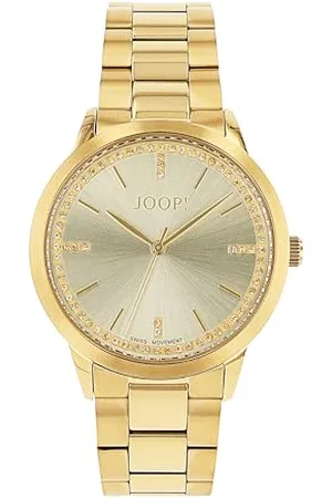 JOOP! Armbanduhr Damen Quarzuhr Analog, mit Edelstahl Armband, , 5 bar Wasserdicht, Kommt in Uhren Geschenk Box, 2038619
