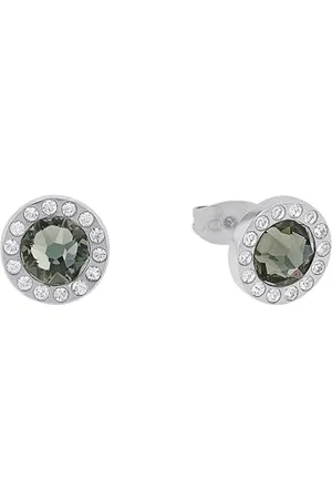 QS by s.Oliver Ohrstecker Edelstahl Damen Ohrschmuck, mit Kristall, 1 cm, , Kommt in Schmuck Geschenk Box, 2015124