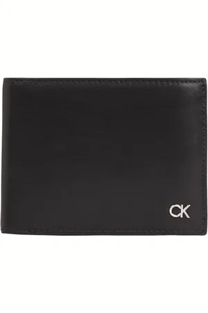 Calvin Klein Herren Geldbeutel Metal Ck Trifold mit RFID, , Einheitsgröße