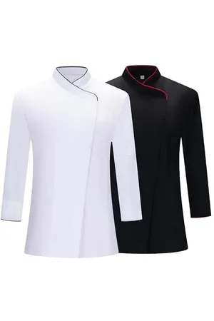 MISEMIYA Damen Paquete 2 Unidades-Chaqueta Cocinera Mujer Packung mit 2 Stück-Kochjacke MZ-2-731, , 4XL (2er Pack)