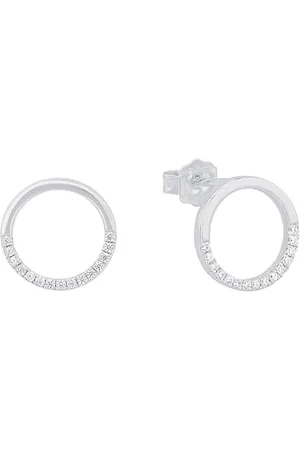 QS by s.Oliver S. Oliver Ohrringe für Damen, Zirkonia / 925 Sterling , Rhodiniert