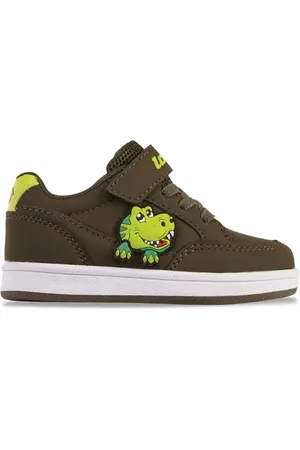 Lotto Jungen Unisex Kinder ANIMOL M Sneaker, Olive/Lime, 24 EU