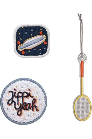 LÄSSIG Anhänger und Patches Set (3 Stk.) mit Druckknopf/School Patches Set